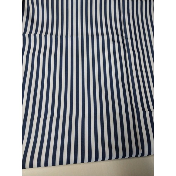 1 Yard 60" Wide Blue Striped Silk Fabic - Picture 1 of 1